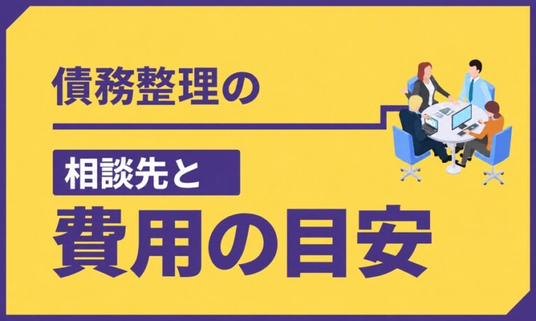 債務整理の相談先16か所と費用の目安【2026年版】